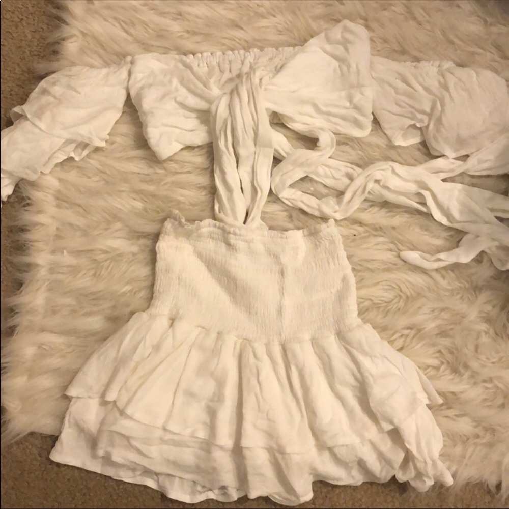 meshki two piece top & skirt